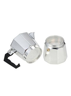 Generic 6-Cup Aluminum Espresso Percolator Coffee Stovetop Maker Mocha Pot Silver/Black  - Image 2