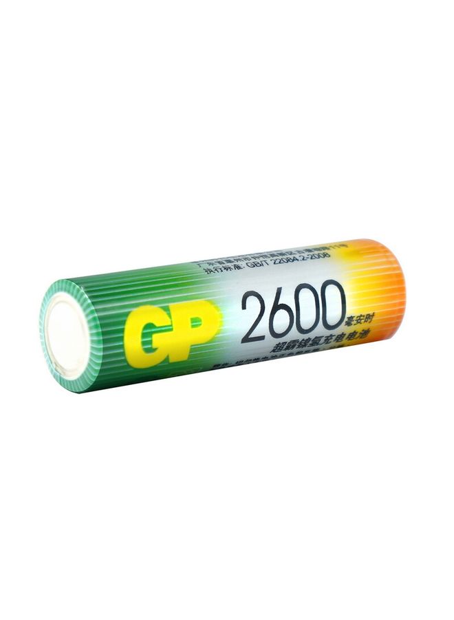 جي بي مجموعة بطاريات AA قابلة لإعادة الشحن من قطعتين 2600.0 mAh متعدد الألوان - Image 1