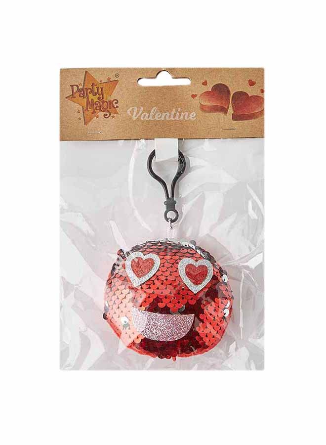 Party Magic - Magic Valentine Sequins Keyring Multicolour - Image 1