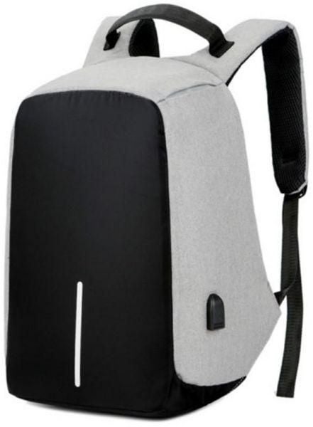 Anti Theft Laptop Bag With USB And Power Bank grey - Image 2