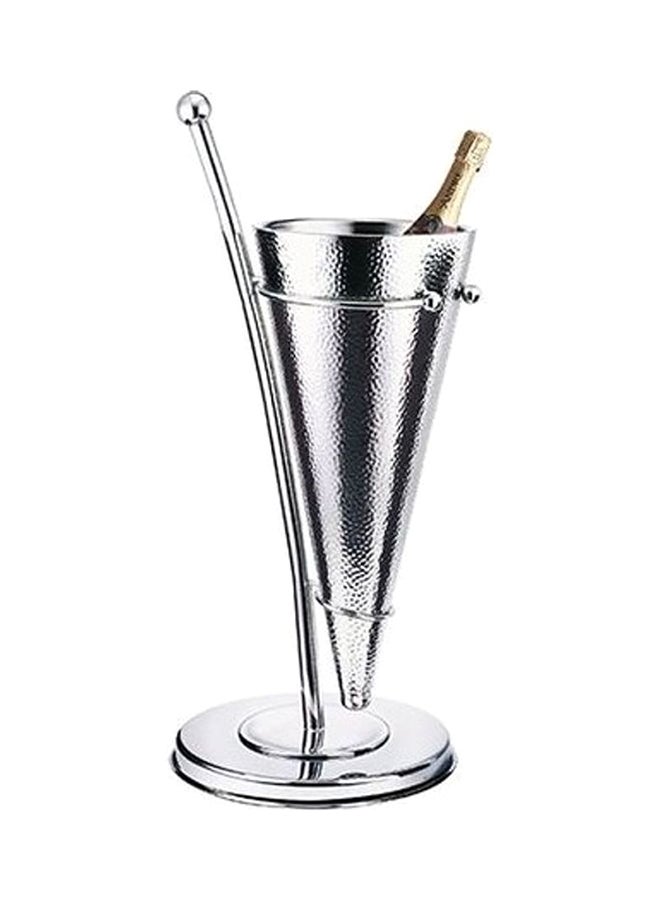 WNK Double Wall Wine Cooler Silver 30 x 69cm