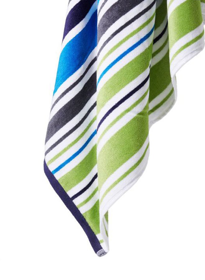 Khools Cotton Bath Sheet Blue/White/Green 80x160cm