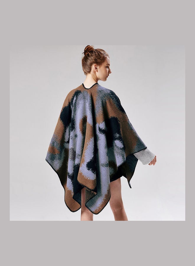 Fashion Women Poncho Cardigan Sweater Shawl Multicolour - Image 3
