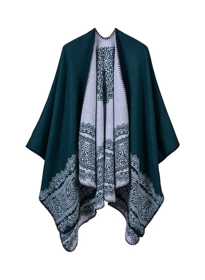 Generic - Vintage Women Poncho Cardigan Sweater Shawl Multicolour - Image 1