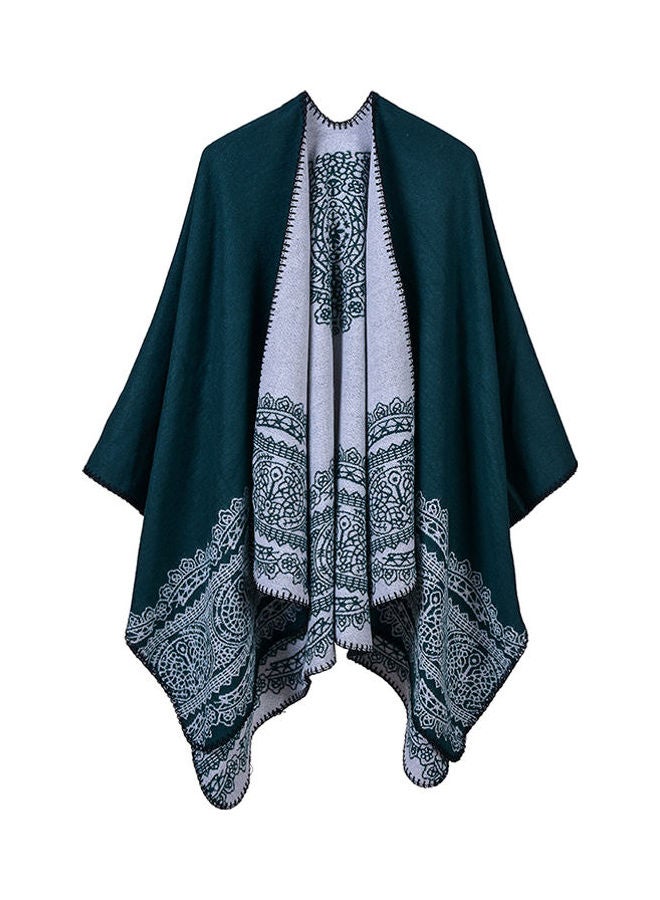 Generic - Vintage Women Poncho Cardigan Sweater Shawl Multicolour - Image 1