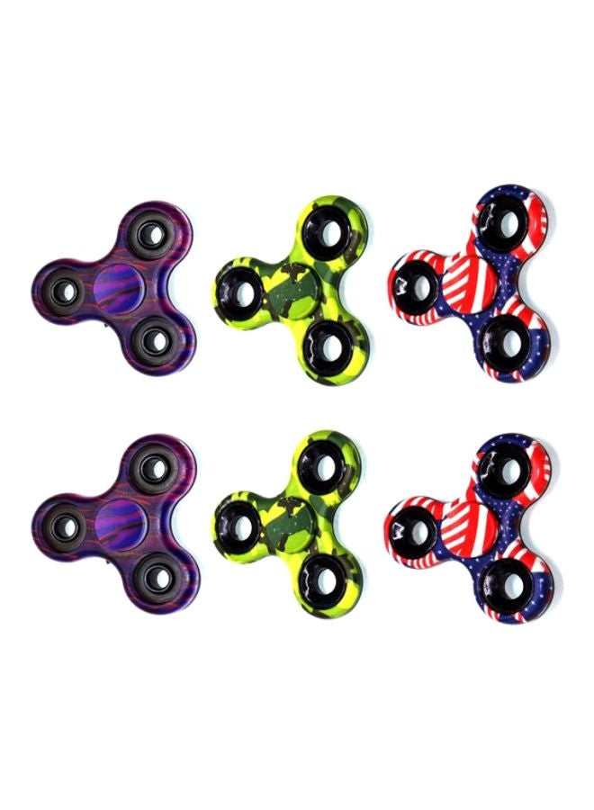 كول بيبي مجموعة فيدجيت سبينر بثلاثة أذرع من البلاستيك مكونة من 6 قطع طراز DIA158MUT 6.5x6.5x0.65سم - Image 3