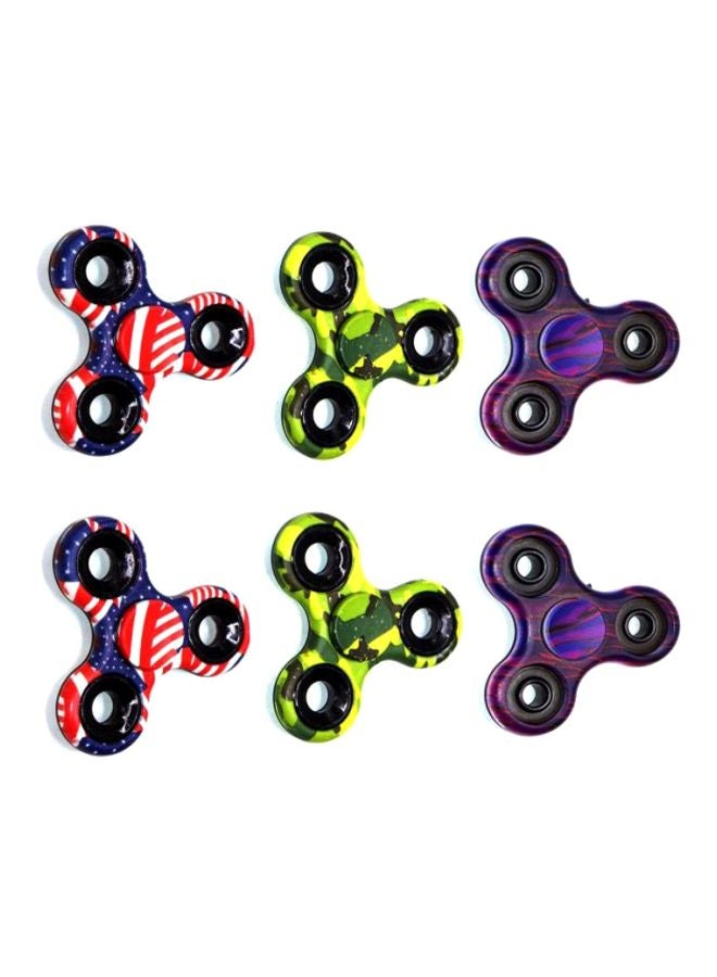 كول بيبي مجموعة فيدجيت سبينر بثلاثة أذرع من البلاستيك مكونة من 6 قطع طراز DIA158MUT 6.5x6.5x0.65سم - Image 4