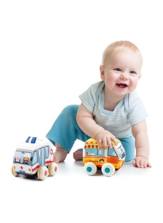 Baby love 2-Piece Cartoon Cloth Pullback Cars 33-1813221 22x15 x18cm  - Image 3