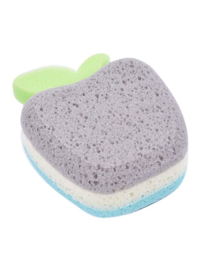 Home Concept Foam Bath Shower Sponge Grey/White/Blue 20x18x4cm  - Image 1