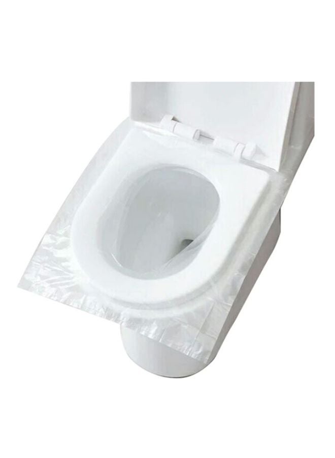 Home Concept - 50-Piece Disposable Toilet Seat Cover Set Clear - Image 1