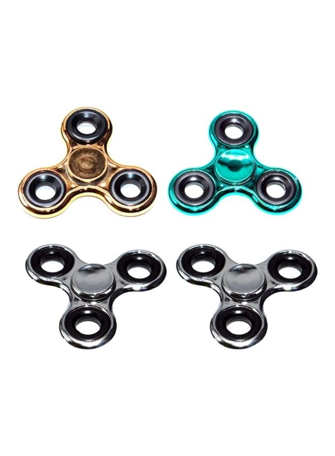 Cool Baby 4-Piece Stainless Steel Fidget Spinner Set 6.5x0.65x6.5cm  - Image 1
