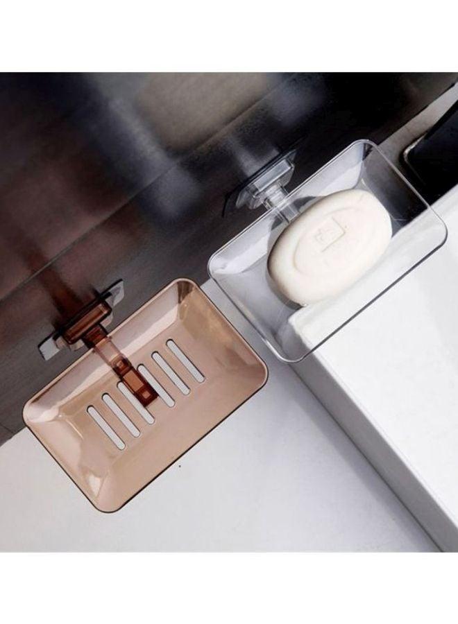 Beauenty Wall Mounted Soap Dish Brown 13.5x8.5cm - Image 2