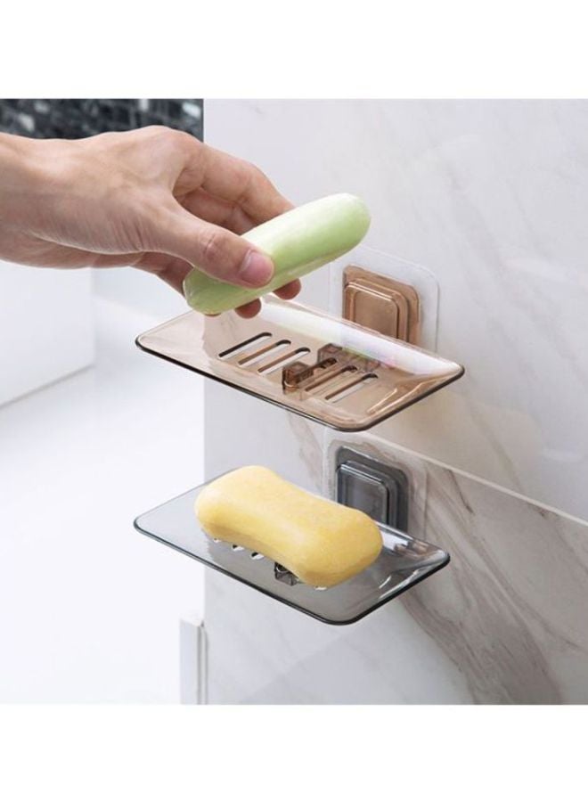 Beauenty Wall Mounted Soap Dish Brown 13.5x8.5cm - Image 3