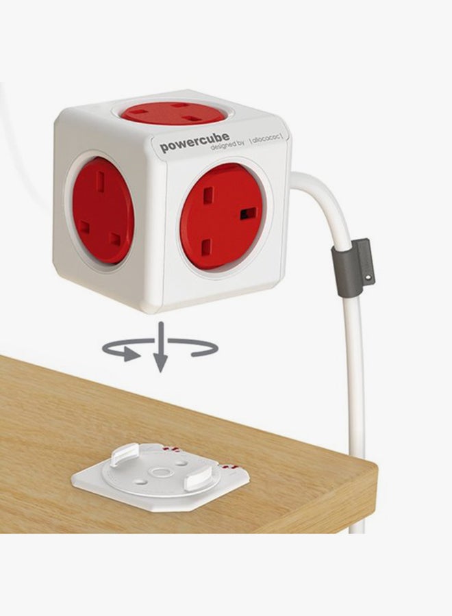 Allocaccoc PowerCube Extended Power Adapter Red - Image 3