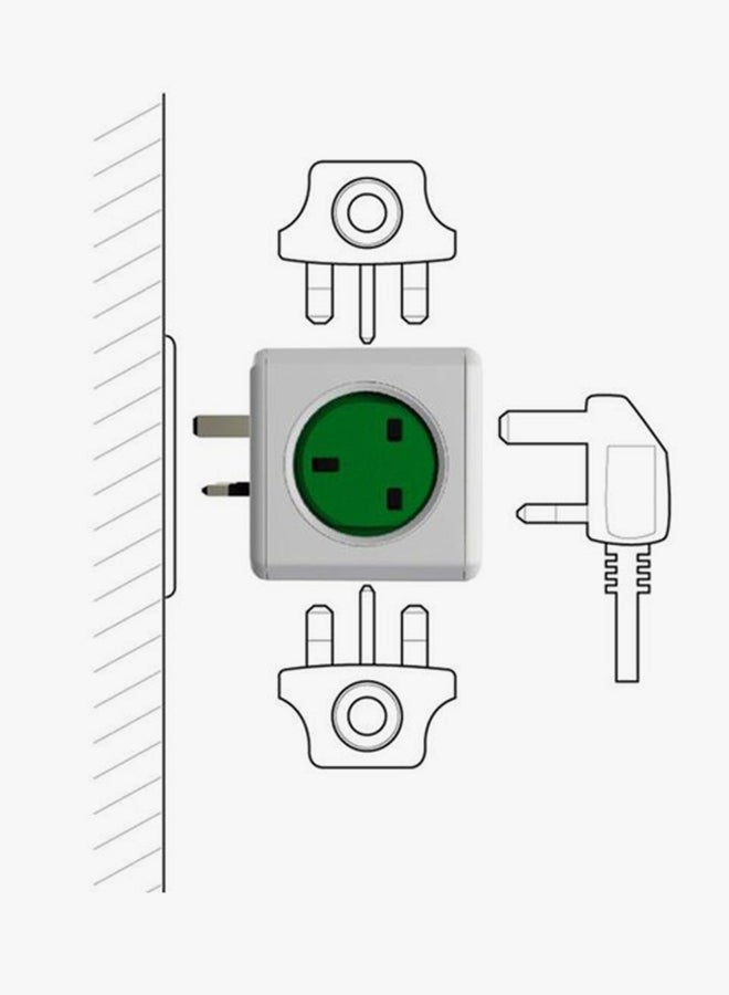 Allocaccoc PowerCube Original Power Adapter Red /White - Image 2