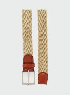 MANGO Elastic Allocated Hole Belt Beige/Brown  - Image 2