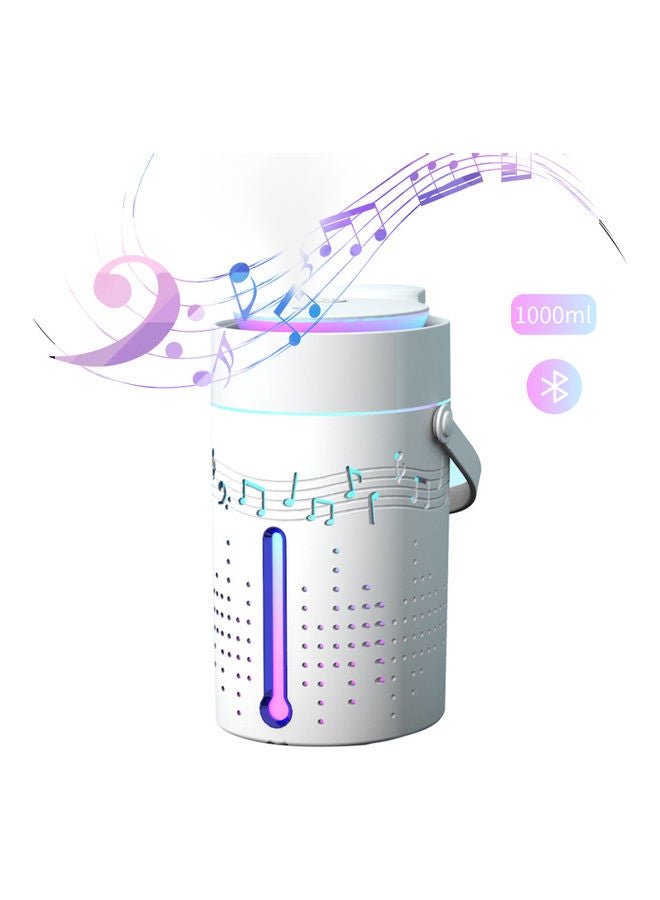 Mist Humidifier Diffuser With Bluetooth Speaker White - Image 1