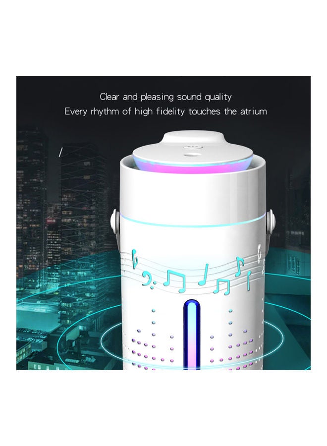 Mist Humidifier Diffuser With Bluetooth Speaker White - Image 2