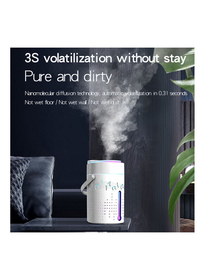 Mist Humidifier Diffuser With Bluetooth Speaker White - Image 4