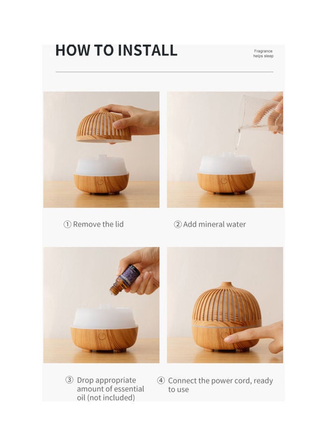 Essential Oil Mist Humidifier 220W H36498K_JX Beige  - Image 5