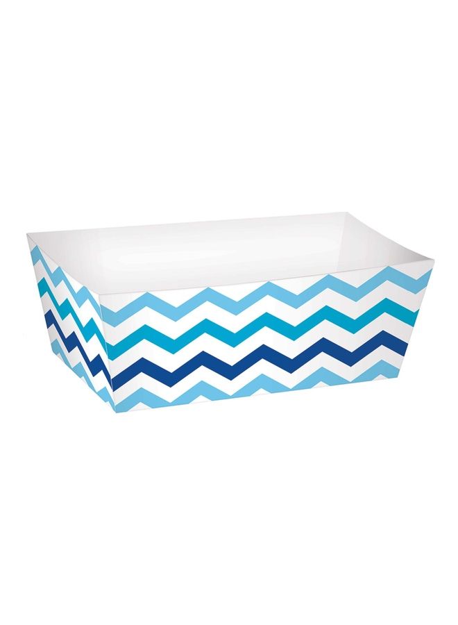 أمسكان مجموعة صينية تقديم الوجبات الخفيفة الورقية بشكل مستطيل مكونة من 24 قطعة