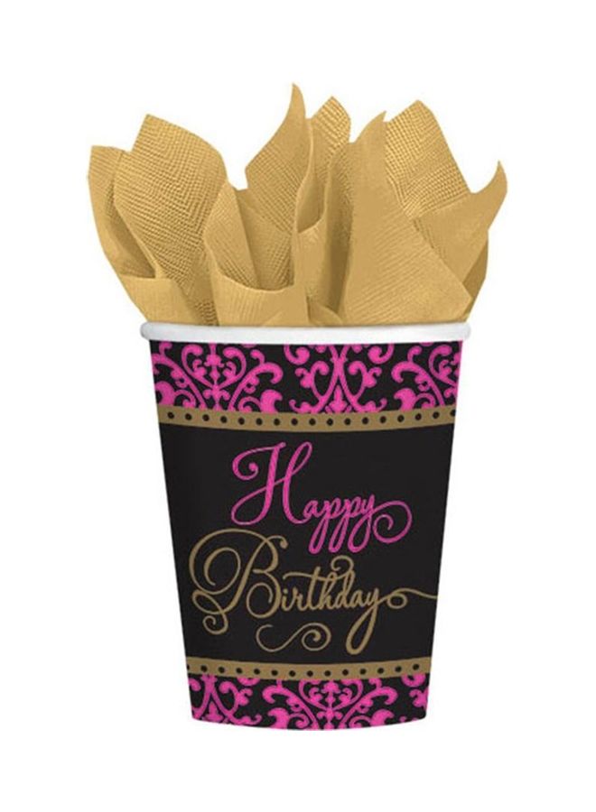 Amscan Pack Of 18 Happy Birthday Printed Cups