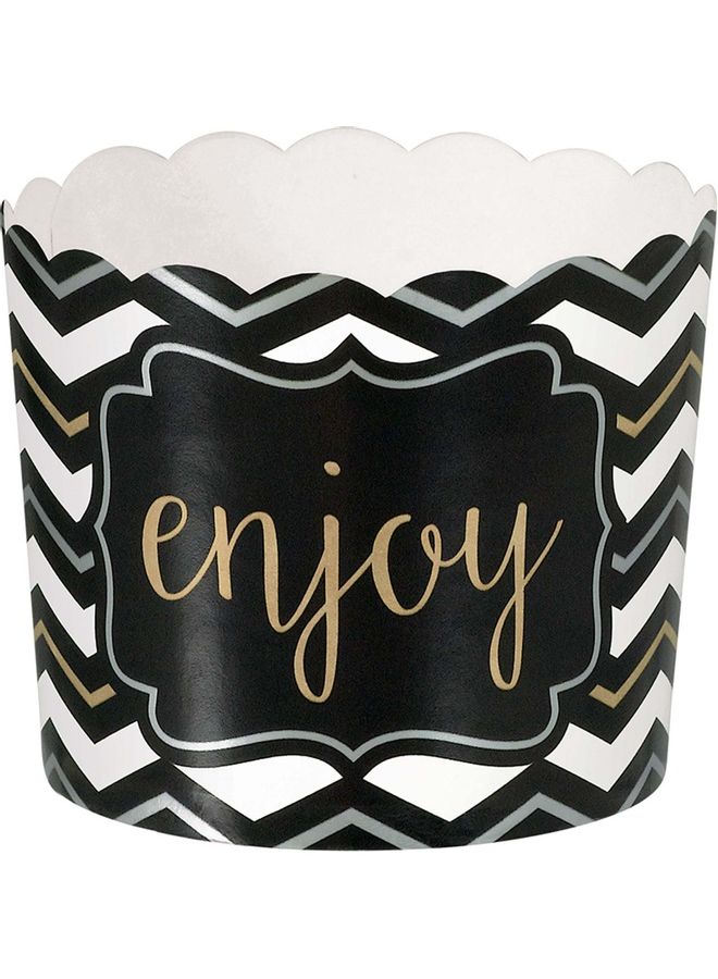Amscan 24-Piece Enjoy Printed Snack Cup