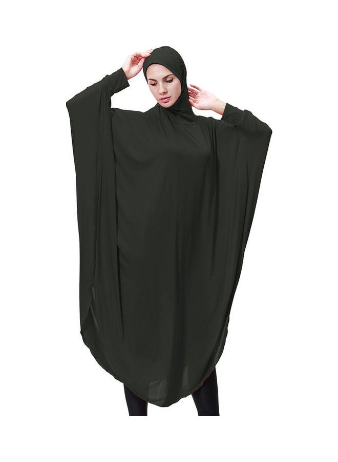 Women Long Hijab Islamic Dark green - v1612282122/N34841903V_1