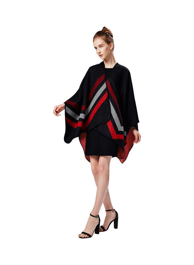 Fashion Women Faux Cashmere Winter Capes Sweater Shawl Multicolour - Image 2