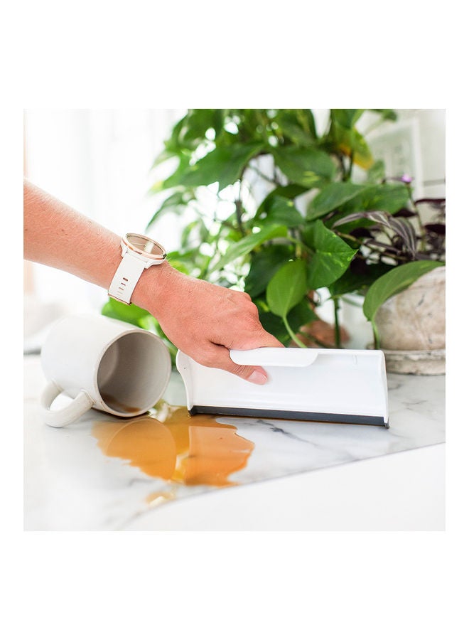 Full Circle Crumb Runner-Counter Sweep Plus Squeegee White 7 x 2.75 x 1inch - Image 3