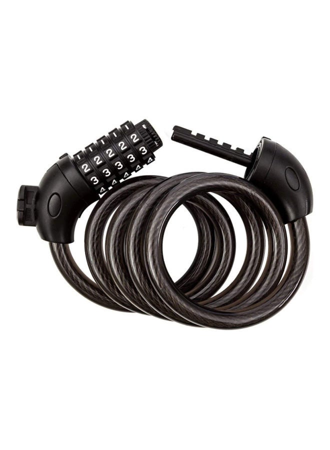 AIWANTO - 5-Digit Code Bike Lock Coiling Resettable Combination 1.2meter - Image 1