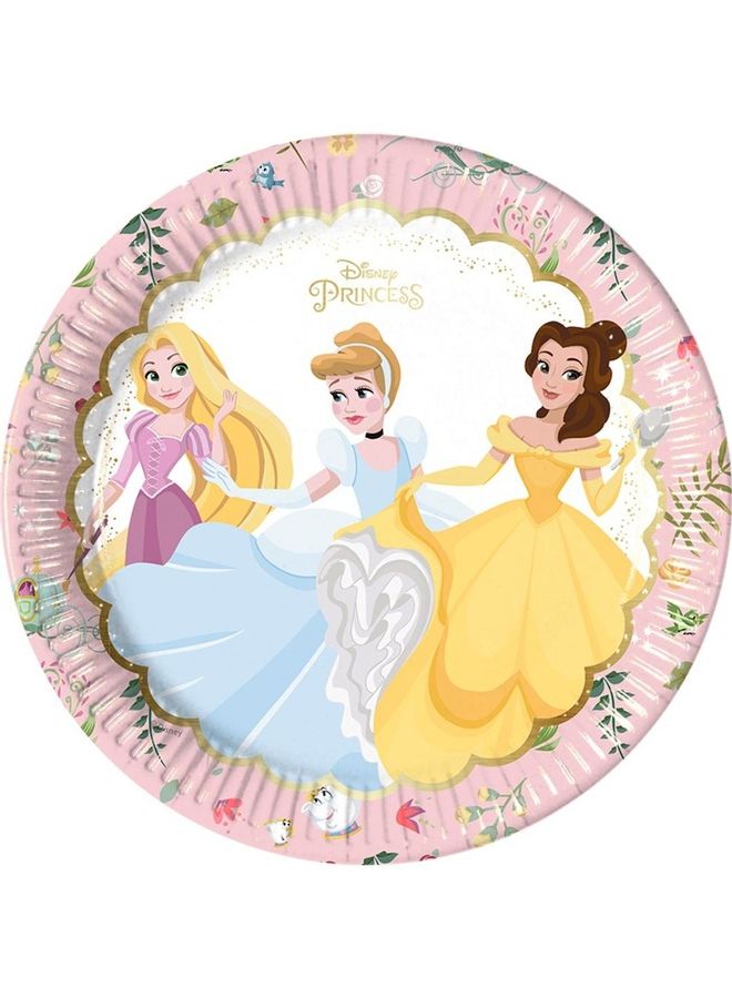 Procos Pack Of 8 Disney Princess Paper Plates 23cm