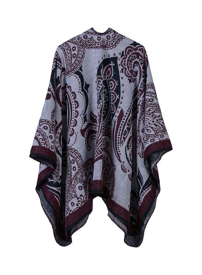 Vintage Women Faux Cashmere Sweater Shawl Multicolour - Image 2
