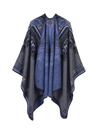 Women Shawl Poncho Faux Cashmere Multicolour - v1612283969/N34841960V_5