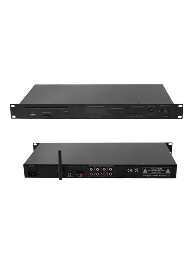 DSPPA - Multi-channel Media Player with CD,USB,FM,Bluetooth Black - Image 1