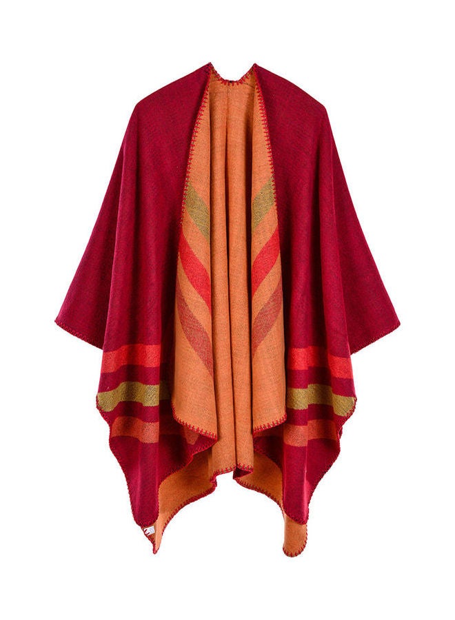 Fashion Women Faux Cashmere Winter Capes Sweater Shawl Multicolour