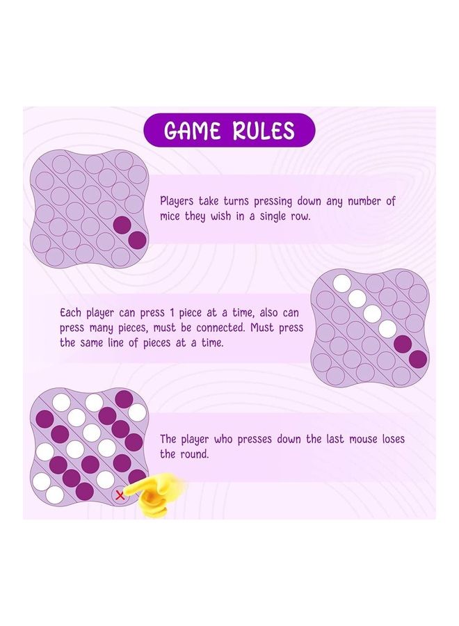 XiuWoo Non-Toxic And Tasteless Stress Relieve Silicone Squeeze Push Pop Bubble Sensory Fidget Squishy Toy 12.3x1.5x12.3cm - Image 5