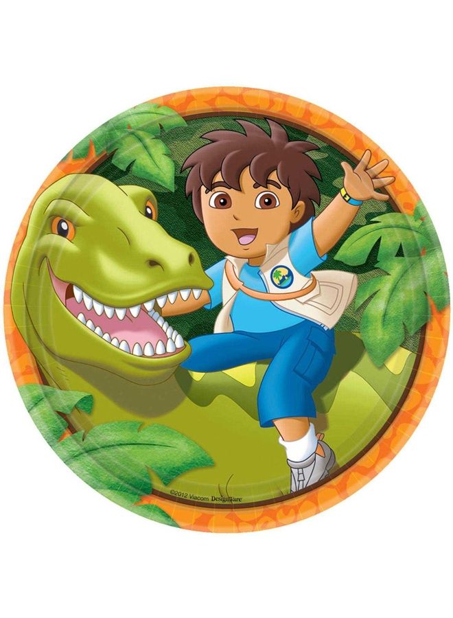 Amscan Pack Of 8 Diego Biggest Rescue Printed Plates 9inch