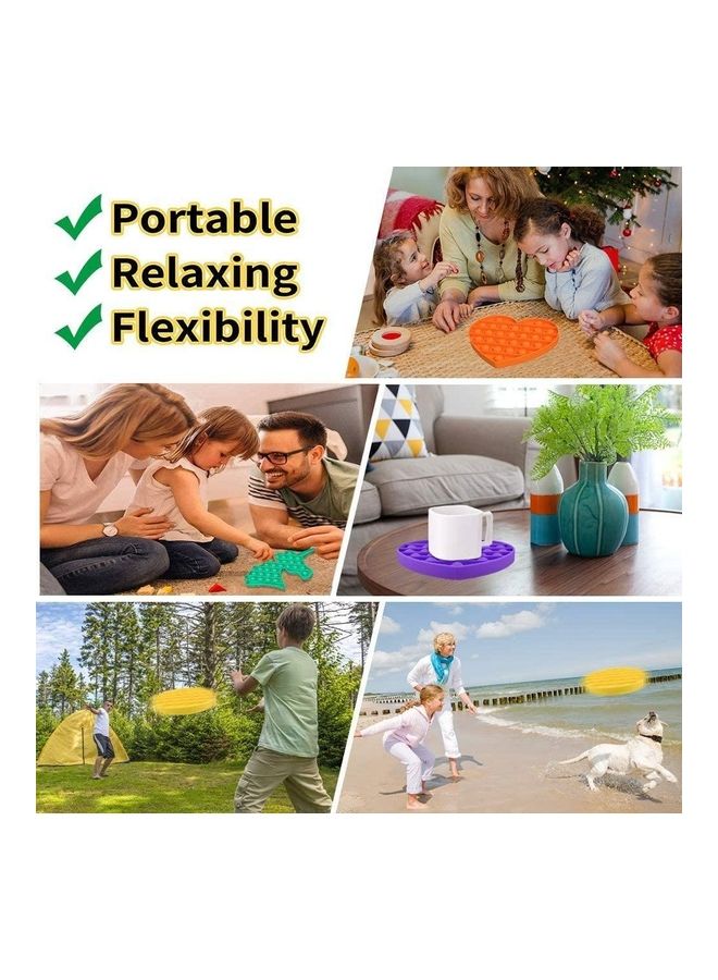 XiuWoo Unicorn High Stress-Anxiety Push Pop Bubble Sensory Fidget Squishy Toy 16.5x1.5x17.5cm - Image 3