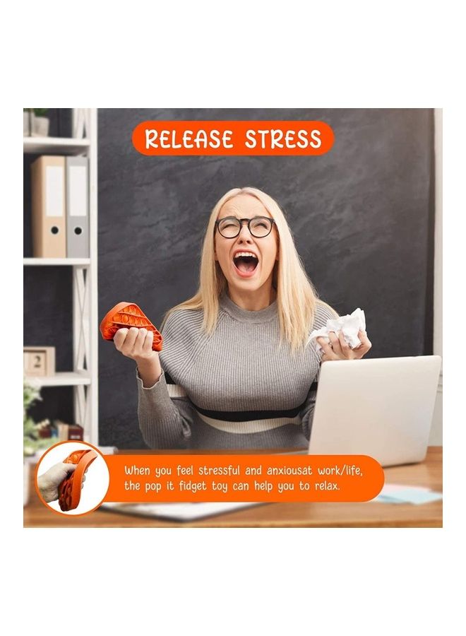 شو وو لعبة إسفنجية قابلة للضغط لتخفيف التوتر بتصميم فقاعة تعمل بالضغط للأطفال 12.7x1.5x12.7سم - Image 2