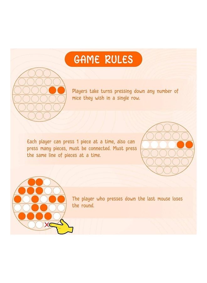 شو وو لعبة إسفنجية قابلة للضغط لتخفيف التوتر بتصميم فقاعة تعمل بالضغط للأطفال 12.7x1.5x12.7سم - Image 5