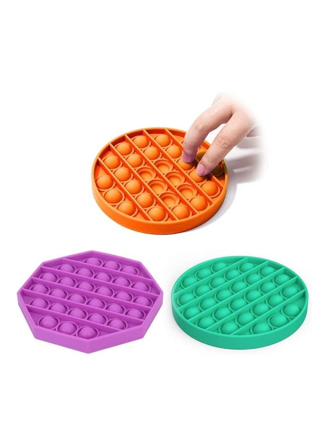 XiuWoo 3- Piece Push Pop Bubble Sensory Fidget Toy - Image 1