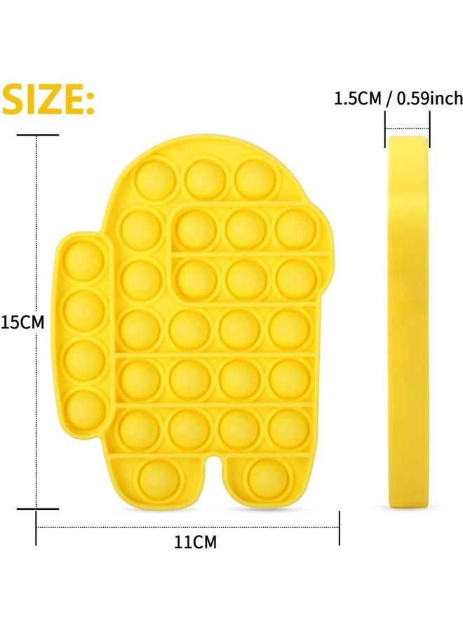 ACHAS Non-Toxic Stress-Relieve Squeeze Silicone Push Pop Bubble Sensory Fidget Squishy Toy 11x1.5x15cm  - Image 3