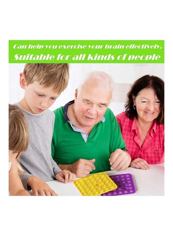 XiuWoo Non-Toxic Stress Relieve Silicone Squeeze Push Pop Bubble Sensory Fidget Squishy Toy 12.5x1.5x12.5cm - Image 2