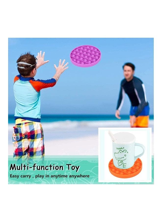 XiuWoo 3-Piece Non-Toxic Silicone Push Pop Bubble Sensory Squeeze Fidget Stress Relieve Squishy Toy 12.5x1.5x12.5cm - Image 5