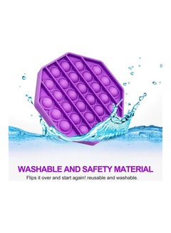 XiuWoo Push Pop Bubble Silicon Sensory Fidget Toy Multicolour Comfortable Bubbles 4.72x4.72inch  - Image 5