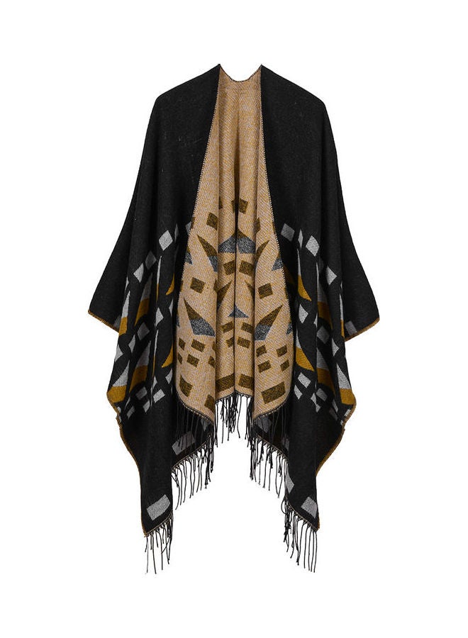 Women Poncho Scarf Cardigan Warm Cape Shawl Multicolour