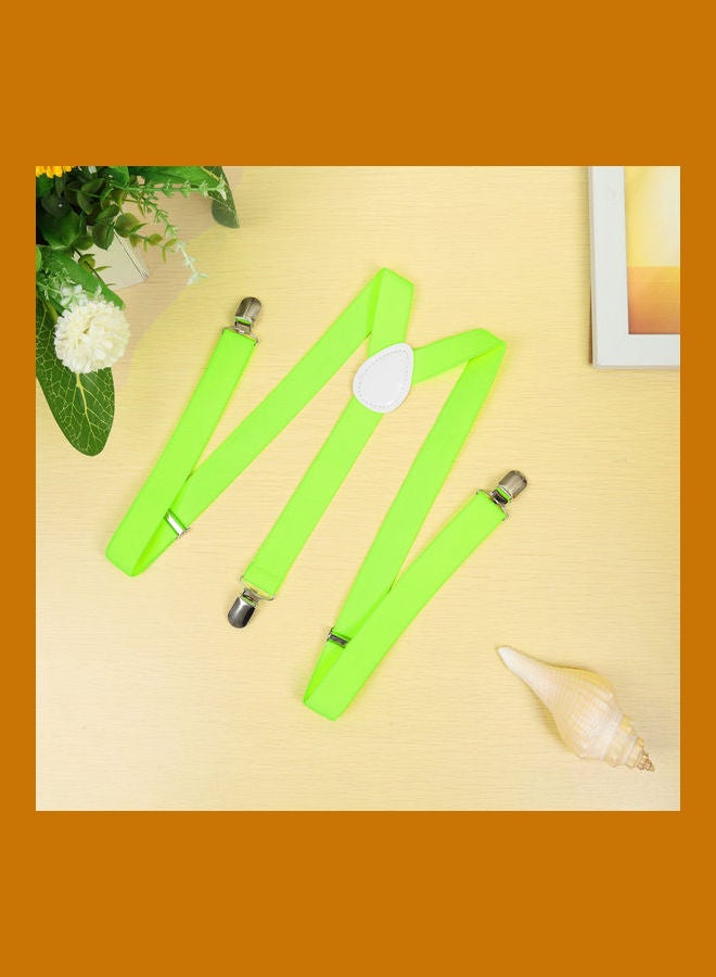 Generic - Y-Shaped Clip-On Adjustable Suspender Belt Light Green - Image 1