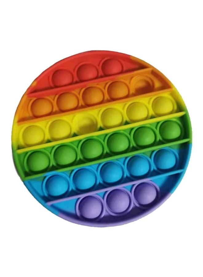 XiuWoo Non-Toxic Silicone Push Pop Bubble Sensory Fidget Stress Relieve Squeeze Squishy Toy 5.04x0.63x5.04inch - Image 1