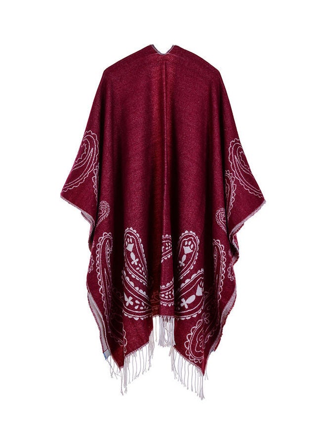 Generic - Women Vintage Poncho Scarf Cardigan Warm Cape Shawl Multicolour - Image 1